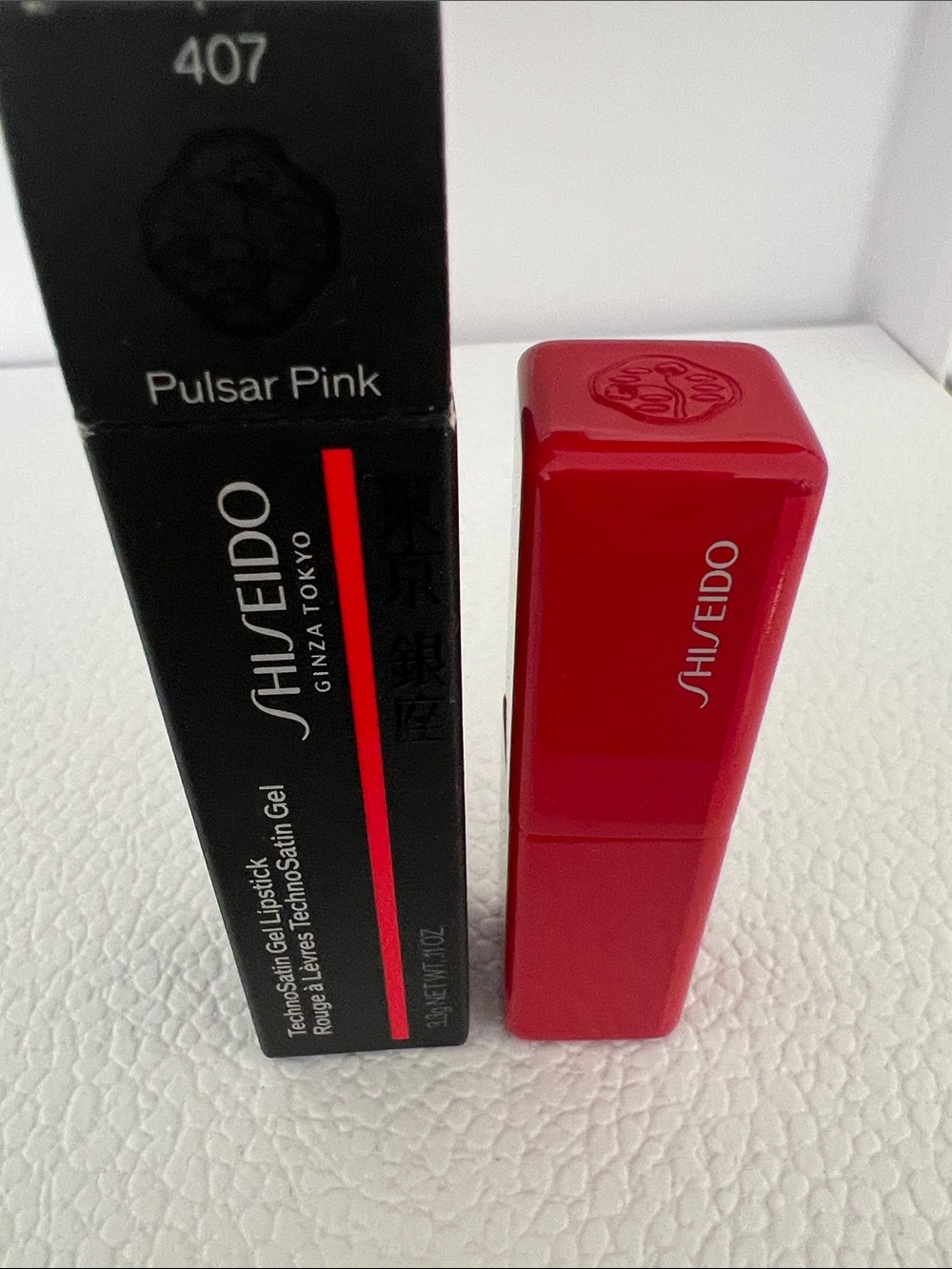 Shiseido TechnoSatin Gel Lipstick in 407 Pulsar Pink